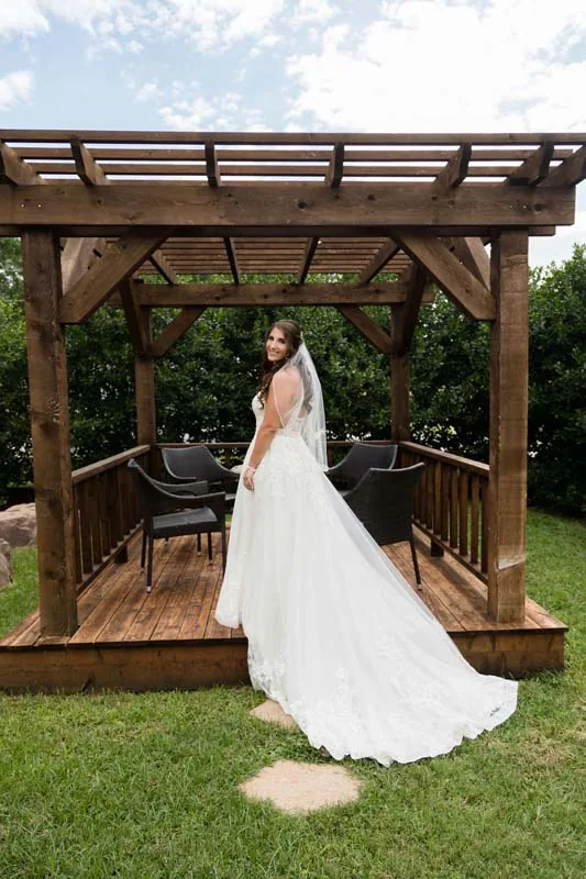 Bliss bride Kristin on her wedding day