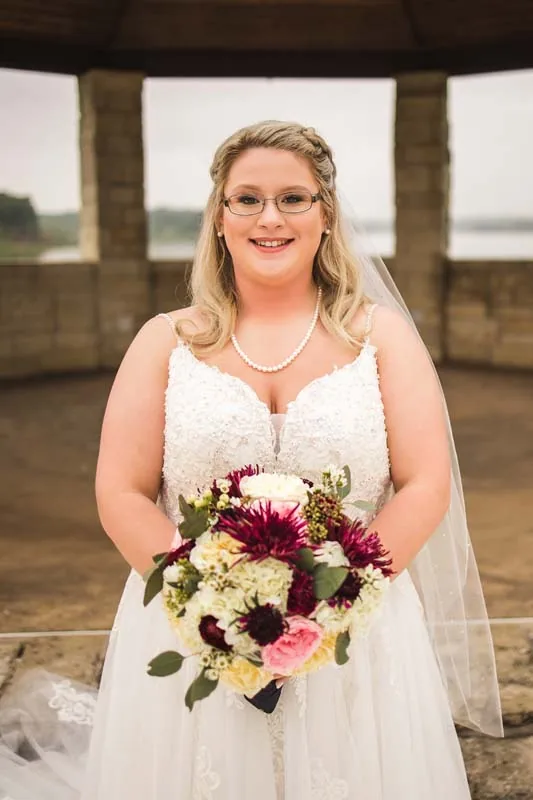 Bliss bride Megan on her wedding day